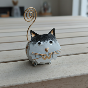 geldscheinhalter fotohalter froschkönig – märchenhaft und dekorativ. mit spiralhals