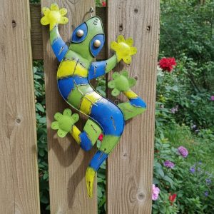 gecko aus metall – für innen & außen